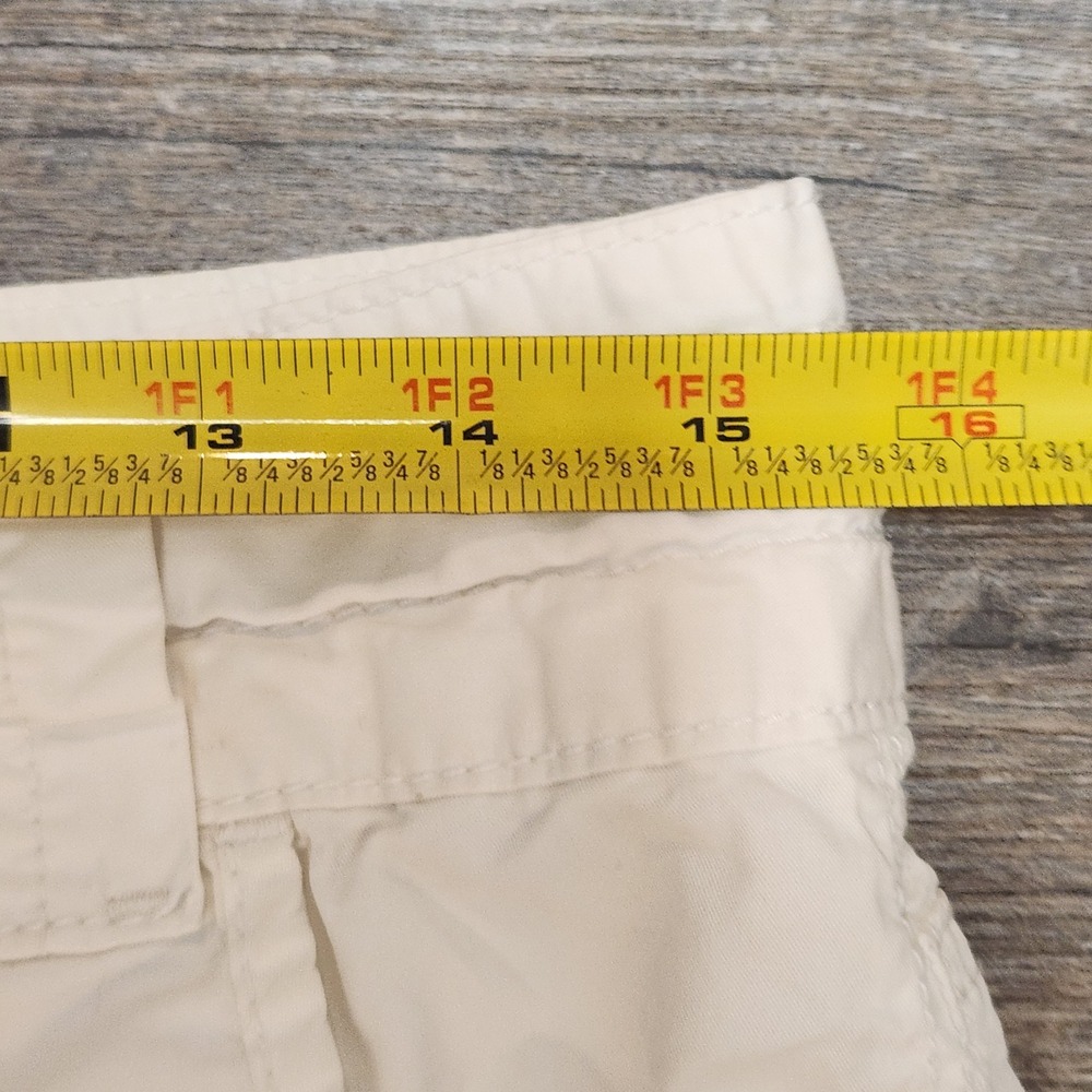 Calvin Klein Jeans Womens White Cotton Cargo Capri Cropped Pants Size 6 - Picture 7 of 9